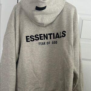 Essentials Heather Gray Hoodie